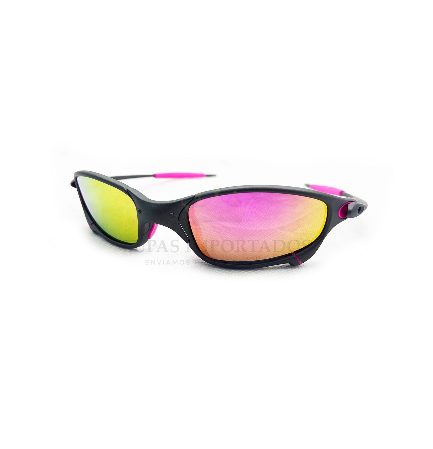 Óculos Lupa Mandrake Vilão Oakley Juliet X-Metal Lente Rosa